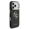 GUESS 4G Big Logo Classic kietas dėklas, skirtas iPhone 17 Pro / 18 Pro - juodas ir auksinis