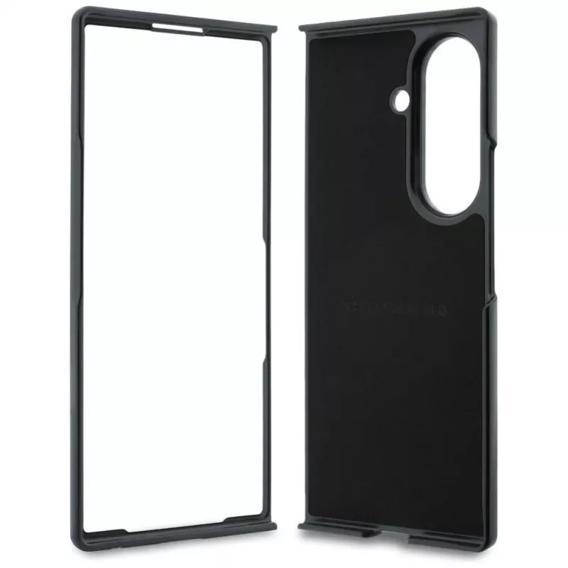Karl Lagerfeld Karl & Choupette Pins MagSafe dėklas, skirtas Samsung Galaxy Z Fold 8 Ultra - juodas