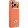 Karl Lagerfeld Karl & Choupette Head Pins Saffiano MagSafe dėklas, skirtas iPhone 17 Pro Max – oranžinis