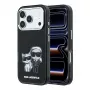 Karl Lagerfeld IML Karl & Choupette Bodies Sketch Print MagSafe dėklas, skirtas iPhone 18 Pro / 17 Pro - juodos spalvos
