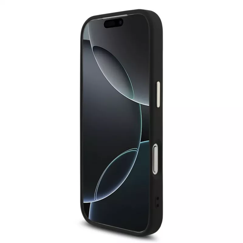 GUESS 4G Big Classic Logo dėklas, skirtas iPhone 18 Pro Max / 17 Pro Max - juodas ir auksinis