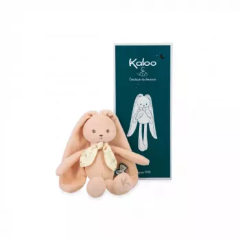 Kaloo Lapinoo Persikų spalvos zuikio minkštas žaislas 25 cm dovanų dėžutėje