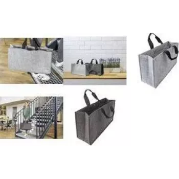SIGEL Business Desk Sharing Bag Basic L pilkas sintetinis veltinys su 2 nešimo rankenomis
