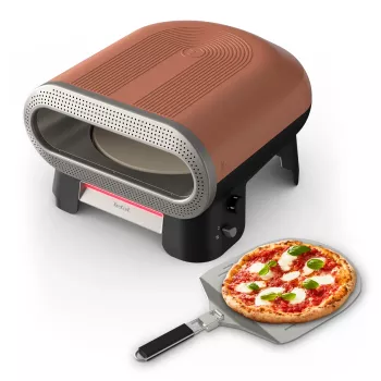 Tefal elektrinė picos orkaitė su picos pjaustytuvu, 1200 W, 30 cm, juoda/raudona
