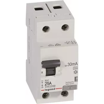 Legrand 402036 RX3 RCCB 25A 2-Pole 30mA Type A 230V AC 2 Module