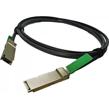 Alcatel-Lucent QSFP+ į QSFP+ tiesioginio prijungimo varinis kabelis, 3 m, 40GbE, pasyvus, juodas