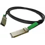 Alcatel-Lucent QSFP+ į QSFP+ tiesioginio prijungimo varinis kabelis, 3 m, 40GbE, pasyvus, juodas