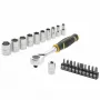 STANLEY 1/2 colio reketinis rinkinys 120T su lizdais ir antgaliais