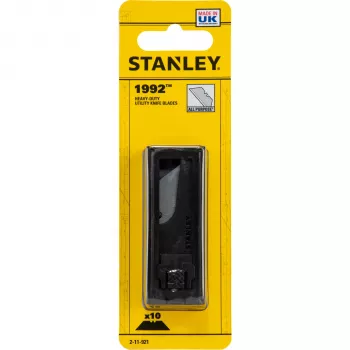STANLEY BLACK&DECKER Stanley Utility Blades 1992 10 vnt. – Patvarūs didelio anglingumo plieno trapeciniai peiliukai standartiniams kanceliariniams peiliams
