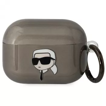 Karl Lagerfeld KLAPHNIKTCK AirPods Pro dėklas juodas Karl Head