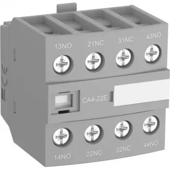 ABB CA4-13M Pagalbinis kontaktų blokas 1NO+3NC priekinis montavimas varžtiniai gnybtai 690V