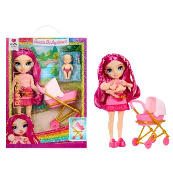 MGA Rainbow High Jr High Babysitters mados lėlė - Stella Monroe, 9 colių pilnai artikuliuota kolekcinė lėlė su auklės aksesuarais