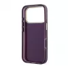 GUESS 4G Script Metal Back Cover Case, skirta Apple iPhone 18 Pro / 17 Pro - Burgundy