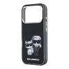 Karl Lagerfeld Karl & Choupette Bodies Sketch Print MagSafe dėklas, skirtas iPhone 18 Pro Max / 17 Pro Max - juodas
