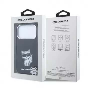Karl Lagerfeld IML Choupette Body Sketch Print MagSafe dėklas, skirtas iPhone 18 Pro Max / 17 Pro Max - juodas