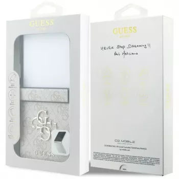 GUESS 4G Big Logo kietas dėklas, skirtas Samsung Galaxy Z Flip5 - rožinis
