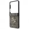 GUESS Big 4G Logo kietas dėklas, skirtas Samsung Galaxy Z Flip4 - ruda
