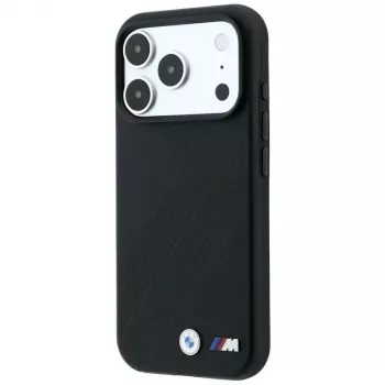 BMW M Tire Track Metal Logo MagSafe dėklas, skirtas iPhone 18 Pro / 17 Pro - juodos spalvos