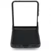 Karl Lagerfeld Karl & Choupette Saffiano Pins dėklas, skirtas Samsung Galaxy Z Flip5 - juoda