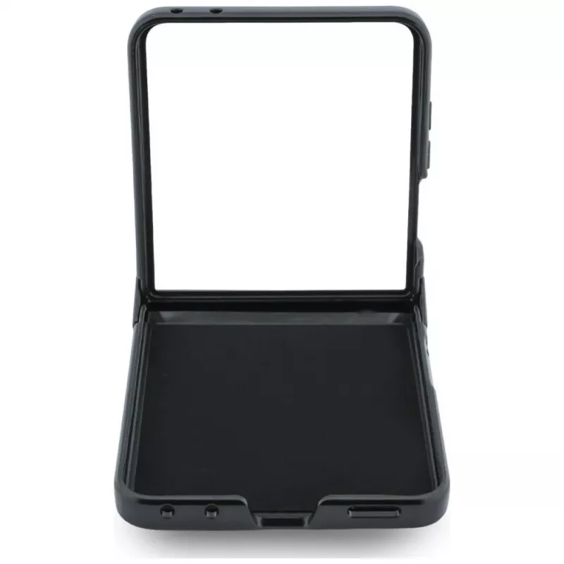 Karl Lagerfeld Karl & Choupette Saffiano Pins dėklas, skirtas Samsung Galaxy Z Flip5 - juoda