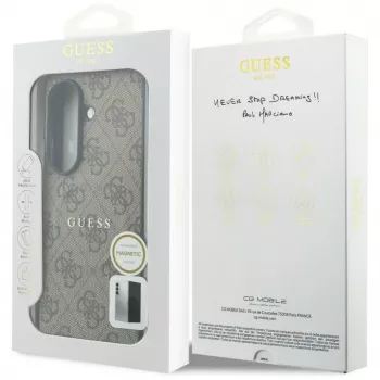 GUESS 4G Classic MagSafe dėklas, skirtas Samsung Galaxy Z Fold 8 Ultra - ruda