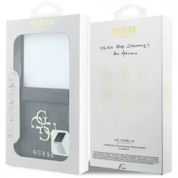 GUESS Big 4G Logo dėklas, skirtas Samsung Galaxy Z Flip 5 - juodas