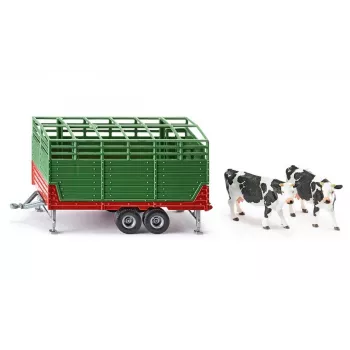 SIKU FARMER gyvulių priekaba 1:32 mastelio modelis, žalia