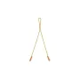 Dynapark darbo pozicionavimo diržas 80 cm - 22 kN poliamido juosta, CE EN 354, susiūtos kilpos su įvorėmis, geltona/juoda