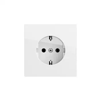 Gira 446670 SCHUKO kištukinis lizdas, įleidžiamas, blizgiai baltas, 16 A, 250 V, System 55