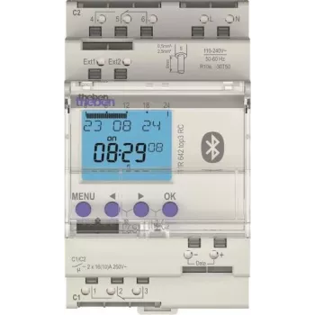 Theben TR642top3 BLE RC skaitmeninis laikmatis su astro ir metine programa, 2 kanalai, 3 TE