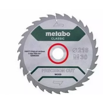 Metabo 628062000 Precision Cut Classic diskinis pjūklo diskas 216mm x 30mm x 40T