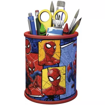RAVENSBURGER 3D dėlionės rašiklių laikiklis Spider-Man - 54 dalys, oficialus Marvel, Easy Click