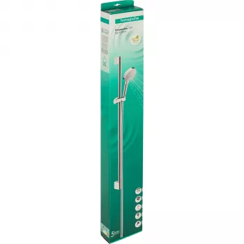 Hansgrohe Crometta Vario EcoSmart dušo komplektas, 90 cm, baltas/chromuotas