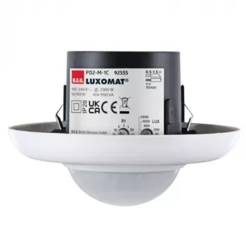 BEG LUXOMAT PD2-M-1C-UP įleidžiamas PIR buvimo detektorius, 1 kanalas, baltas