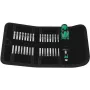 Wera Kraftform Kompakt 60 Torque daugiafunkcis reketinis atsuktuvų rinkinys, 17 dalių, 1/4 inch šešiakampiai antgaliai, Rapidaptor greito atleidimo griebtuvas, Hex-Plus, sulankstomas dėklas
