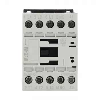Eaton DILM9-10 24 V DC 3-polių galios kontaktoriai, 9 A AC-3, 4 kW, 1 NO pagalbinis kontaktas