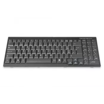 DIGITUS Šveicariško išdėstymo klaviatūra TFT KVM konsolėms, USB, juoda