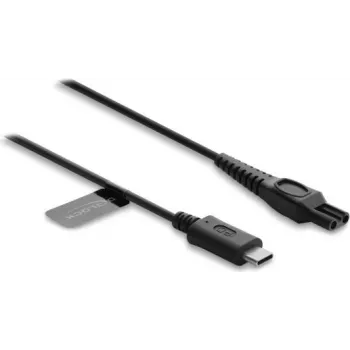 Delock USB Type-C įkrovimo laidas 15 V elektriniams skustuvams, suderinamas su Philips OneBlade Pro 360 HQ7 HQ8 HQ9 serijomis, pakaitinis laidas 1 m