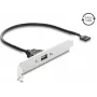 Delock USB 2.0 lizdo laikiklis su 1 x EASY USB Type-A prievadu