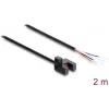 Delock šakės šviesos barjeras 5 mm R tipo su 4 atvirais kabelio galais NPN L/D perjungiamas 2 m