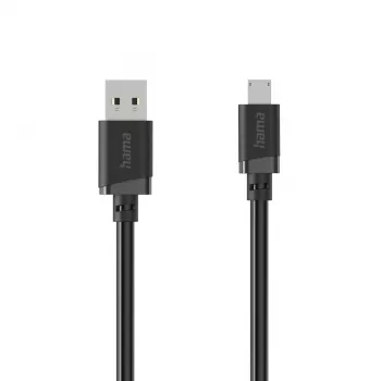 Hama USB-A į Micro-USB laidas, 2 m, juodas
