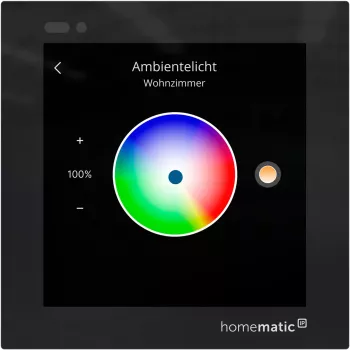 Homematic IP Glasdisplay - plus (HmIP-WGD-PL) išmaniojo namo jutiklinio valdymo ekranas