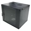 LogiLink 19 inch sieninis vienos sekcijos spintelis 6U, plokščios pakuotės, juodas (RAL 9005)