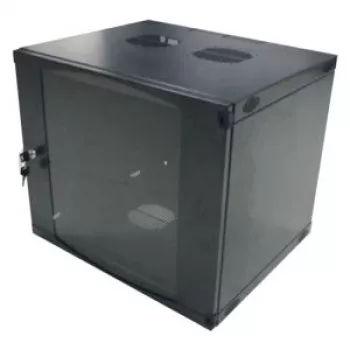 LogiLink 19 inch sieninis vienos sekcijos spintelis 6U, plokščios pakuotės, juodas (RAL 9005)