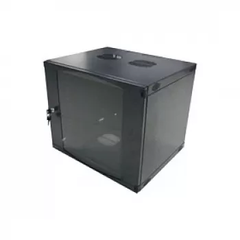LogiLink 19 inch sieninis vienos sekcijos spintelis 6U, plokščios pakuotės, juodas (RAL 9005)
