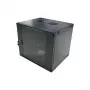 LogiLink 19 inch sieninis vienos sekcijos spintelis 6U, plokščios pakuotės, juodas (RAL 9005)