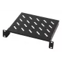 LogiLink 10 inch konsolinė lentyna 200 mm 1U juoda