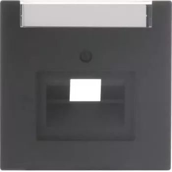 Busch-Jaeger future® linear centrinis dangtelis 1 jungtis UAE/IAE su etikečių lauku, Studio White
