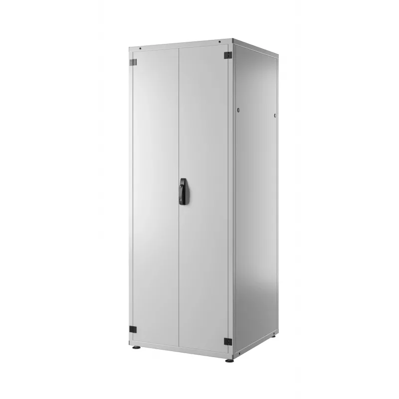 EFB PRO-4288GR.G1S2 42U 19 inch tinklo spinta, pilka RAL 7035, 800x800x2000 mm, grūdinto stiklo priekinės durys
