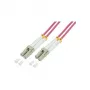 LogiLink OM4 LC/LC dvipusis daugiamodis šviesolaidinis kabelis, 75m, LSZH, aqua